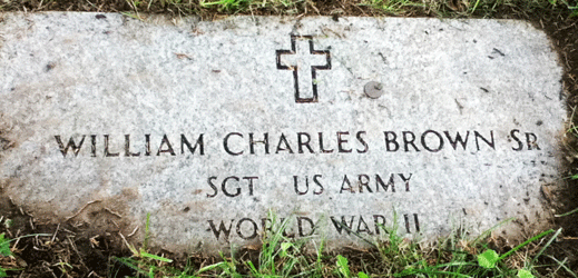 William C. Brown grave marker